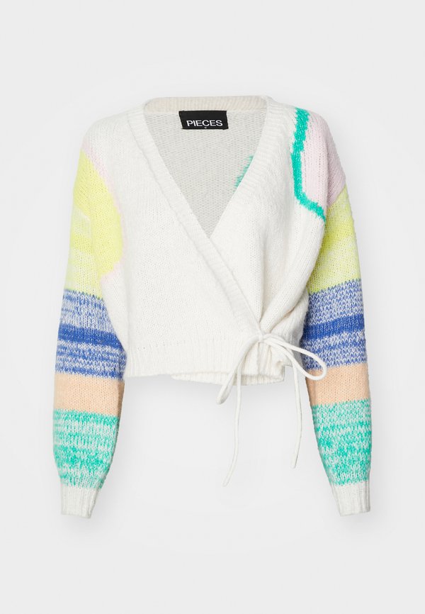 PCSELJA WRAP CARDIGAN - Cardigan - cloud dancer