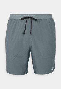 STRIDE - Korte sportsbukser - smoke grey/black/reflective silver