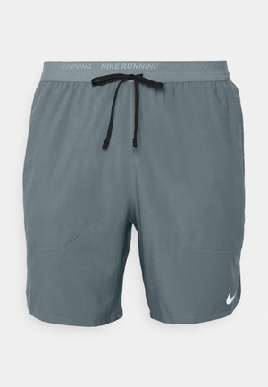 Nike Performance STRIDE - Pantalón corto de deporte - smoke grey/black/reflective silver