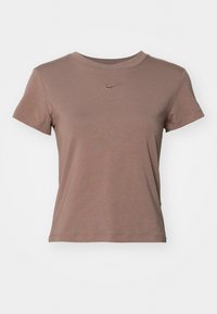 T-shirt - bas - mink brown