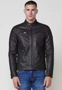 Keinonahkatakki - black