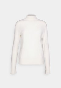 SIMPLE HIGH NECK SWEATER - Džemperis - white