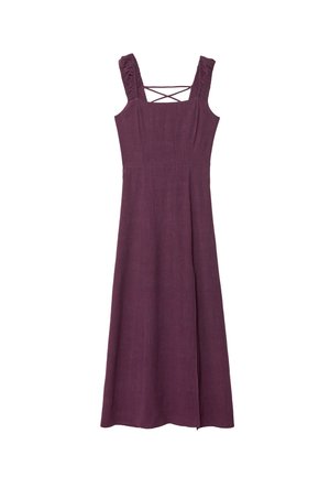 Stradivarius, MIDI DRESS WITH TIE-BACK - Robe de jour - dark red