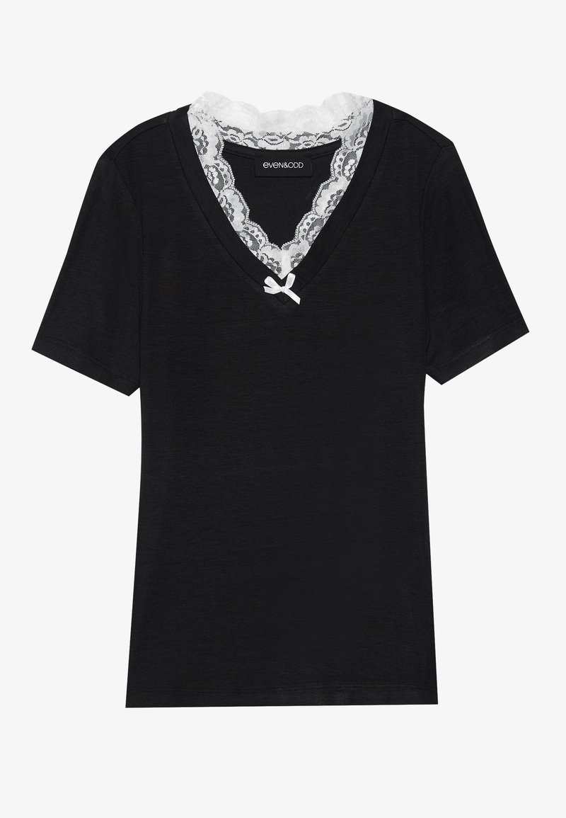 Even&Odd T-shirt basic zwart