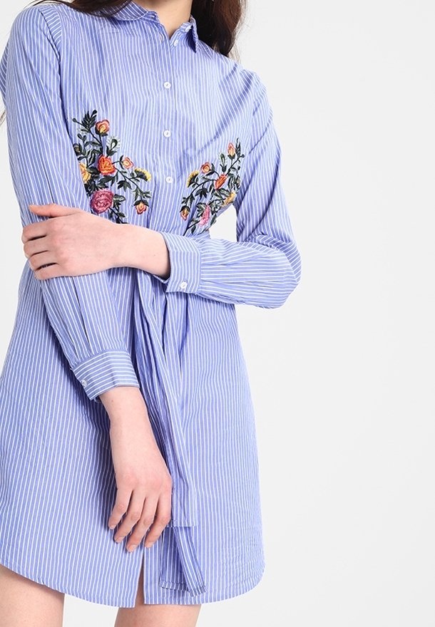 Dorothy Perkins Shirt dress - blue - (Pre-owned) - Zalando.ie Dorothy Perkins Shirt dress - blue - (Pre-owned) - Zalando.ie