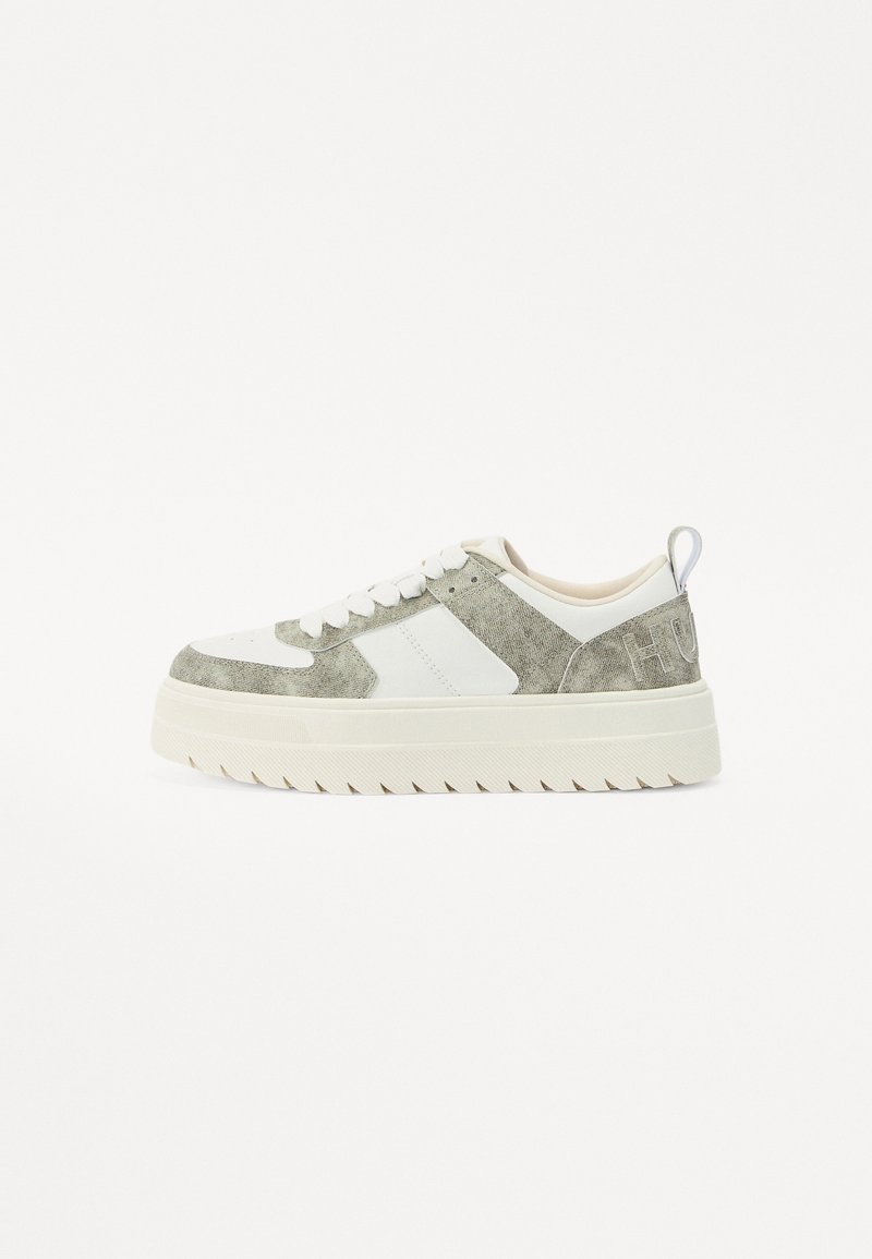 Scarpe HUGO Lyssa Tennis bianco puro beige donna