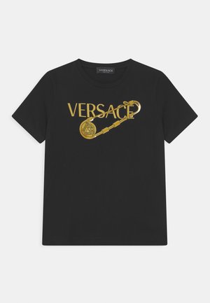 UNISEX - Print T-shirt - nero/bianco/oro