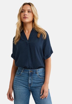 WE Fashion Button-down blouse - navy blue