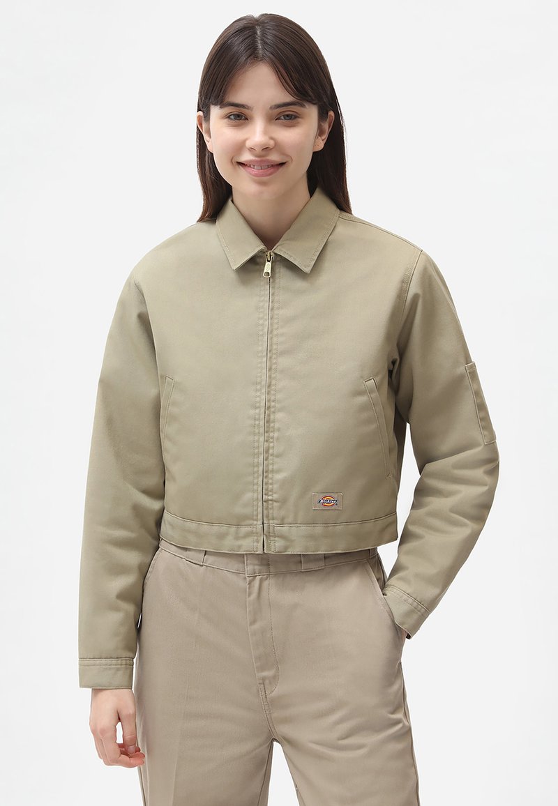 Dickies - EISENHOWER CROPPED - Kerge jope - khaki, Suurenda