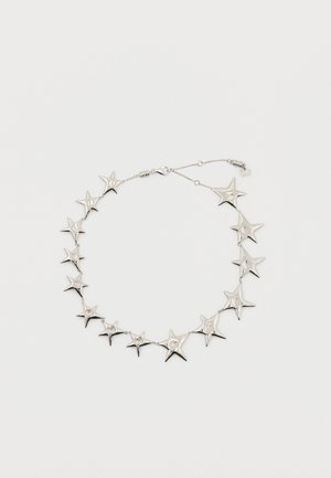 ROCK STAR SINGLE NECKLACE - Kaklarota - shiny silver-coloured