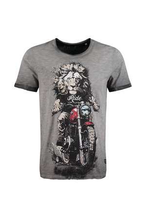 MT LION RIDER ROUND - T-shirt print - anthra