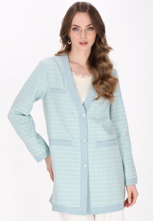 Kurzmantel - mint glitter