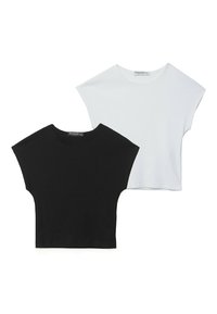 PACK OF 2 FITTED  - T-shirt basique - white