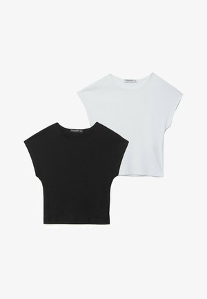 PACK OF 2 FITTED  - T-shirt basique - white