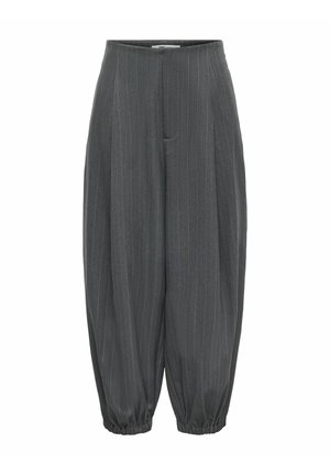 ONLY, TROUSERS ONLAGGIE BALLOON FIT TROUSERS - Pantalon classique - dark grey melange