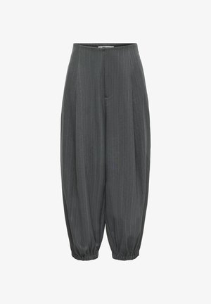 ONLY, TROUSERS ONLAGGIE BALLOON FIT TROUSERS - Pantalon classique - dark grey melange