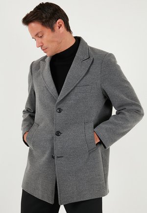 Kratek plašč - light grey