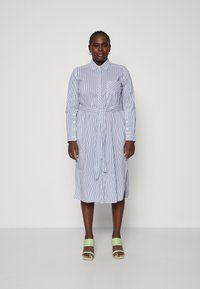 Persona by Marina Rinaldi VALLO - Abito a camicia - white/blue