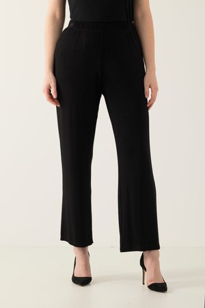 Ulla Popken SLINKYHOSE WEITES BEIN ELASTIKBUND - Bukser - black