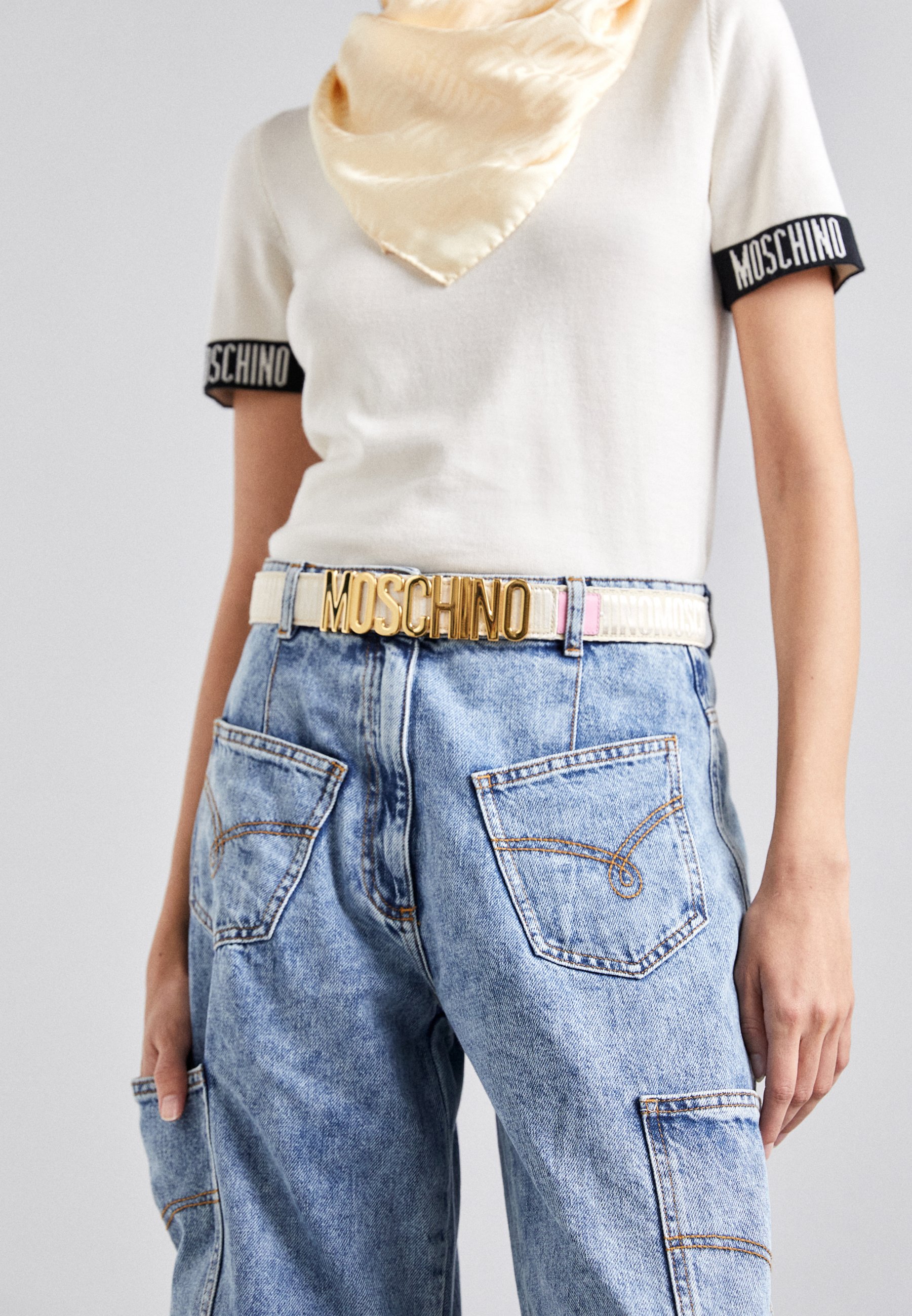 MOSCHINO BELT - Gürtel - ivory/offwhite - Zalando.de