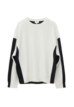 & OTHER STORIES, & OTHER STORIES OVERSIZED KNIT JUMPER - Pullover - off white black