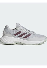 adidas Performance GAMECOURT 2 - Tenisové boty na všechny povrchy - grey one aurora met core white