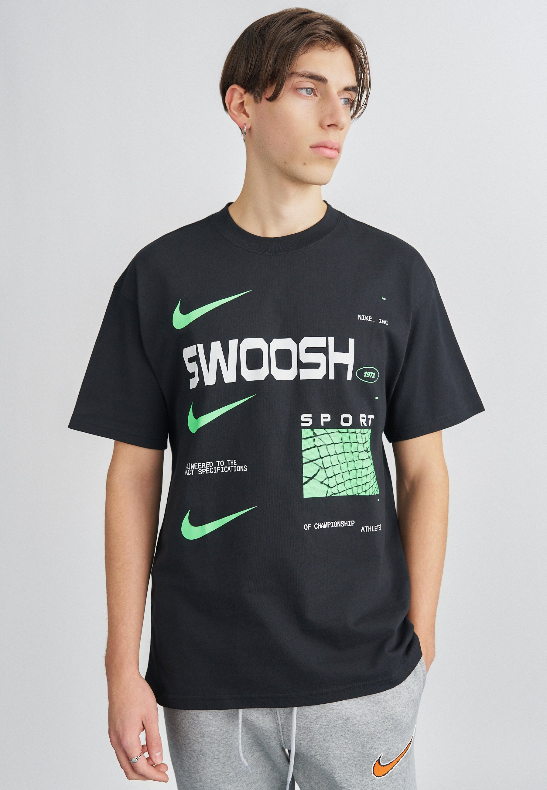 nike all over print swoosh t shirt