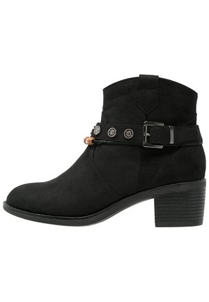 Anna Field Bottines de cowboy / motard - black