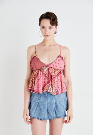 Free People ALIX PRINTED TANK - Viršus - pink