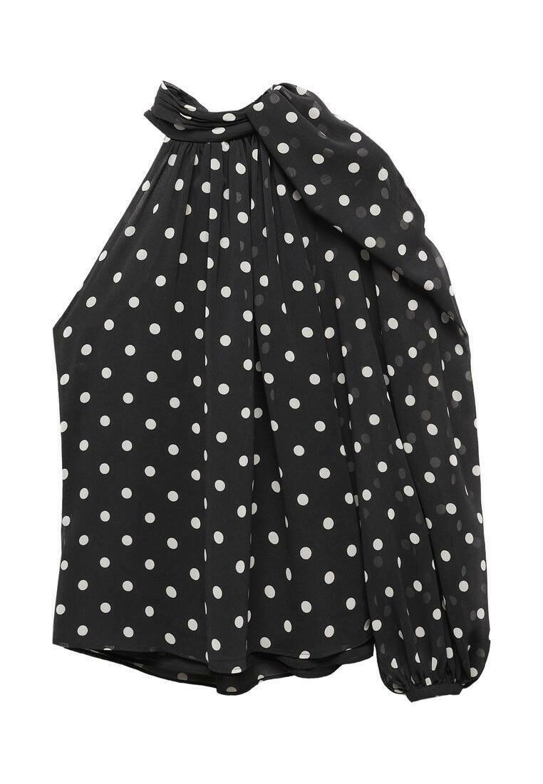 Mango Blouse zwart Mango Blouse zwart