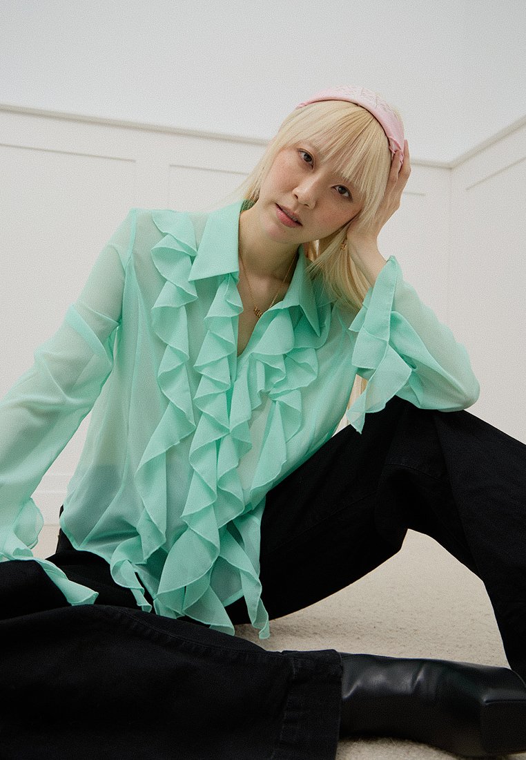 Versace Jeans Couture Overhemdblouse turquoise