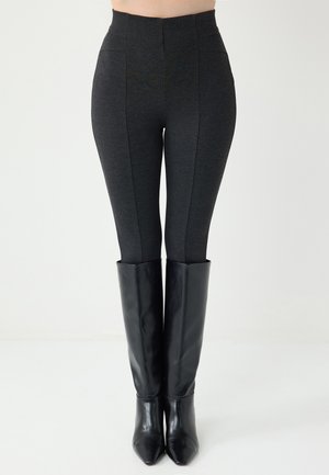 HIGH WAIST  - Legging (type pantalon) - anthracite