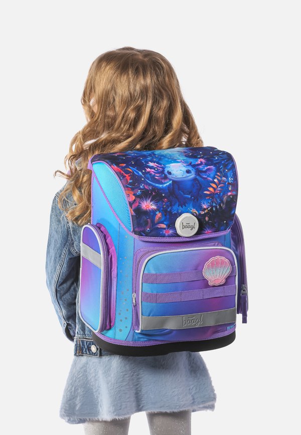 ERGO AXOLOTL SET  – Schulranzen Set – violett