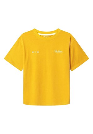 Pepe Jeans, PEPE JEANS BASIC T-SHIRT JACCOB - T-shirt con stampa - ochre yellow