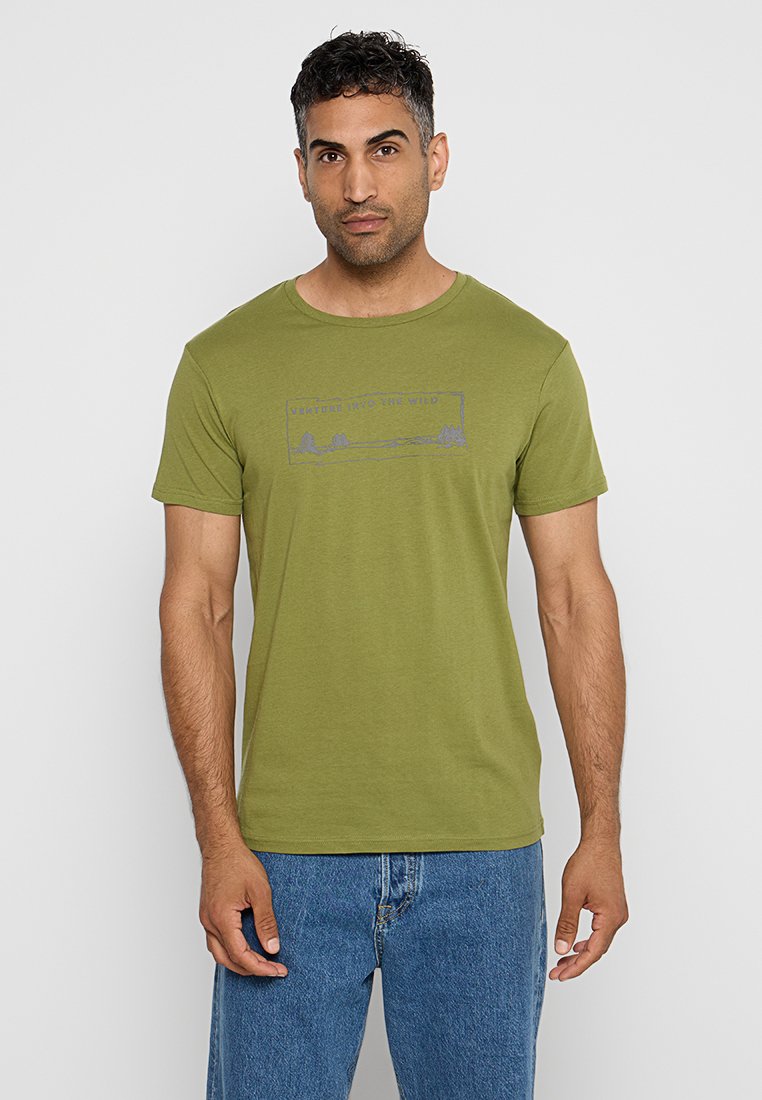 Jeep T-shirt print groen