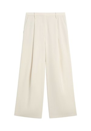 Massimo Dutti, STRAIGHT-LEG TROUSERS WITH DOUBLE DARTS 05014714 - Stoffhose - white