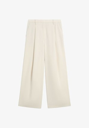 Massimo Dutti, STRAIGHT-LEG TROUSERS WITH DOUBLE DARTS 05014714 - Broek - white