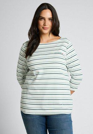 PLUS SIZE - MIT STREIFENMUSTER - Langarmshirt - blue haze/multicolor stripe