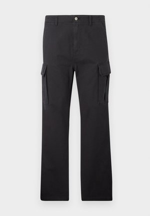 Tommy Jeans OTIS HERRINGBONE PANTS - Pantalon cargo - black