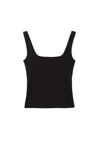 WITH A SQUARE-CUT NECKLINE - Toppi - black