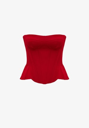 Koton, CROP STRAPLESS TOP . - Top - red