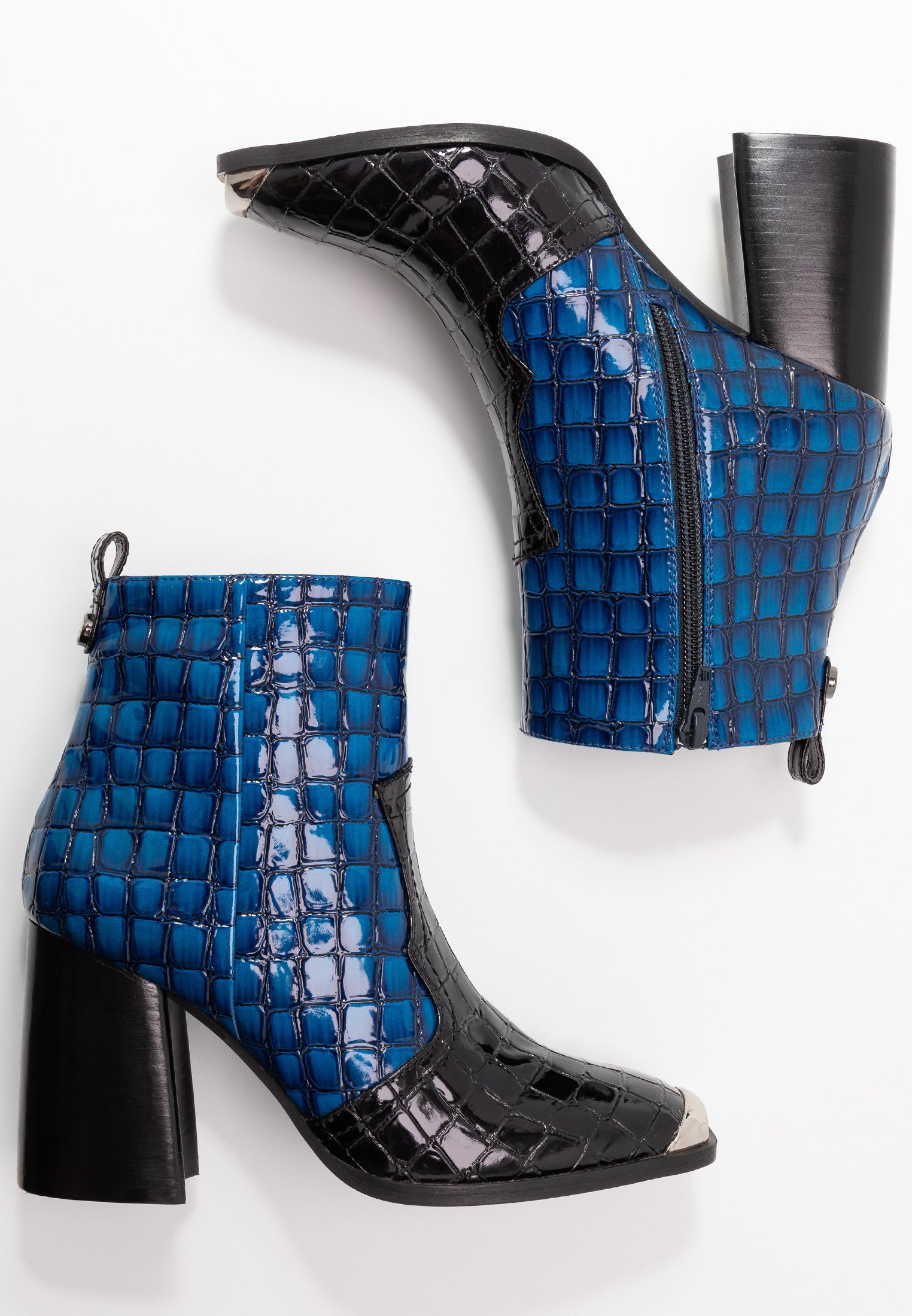 Steve Madden ENZO Enkellaarsjes met hoge hak navyBlauw Steve Madden ENZO Enkellaarsjes met hoge hak navyBlauw