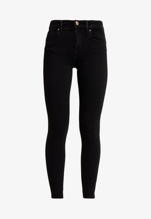 ONLPOWER MID PUSH UP - Jeans Skinny Fit - black