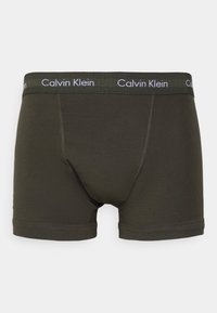 Calvin Klein Underwear TRUNK 3 PACK COTTON STRETCH - Cuecas boxer - orange/blue shadow/process green