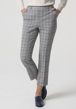 Damart 7/8ÈME BI-STRETCH - Pantaloni - Beige/Blue Checkered