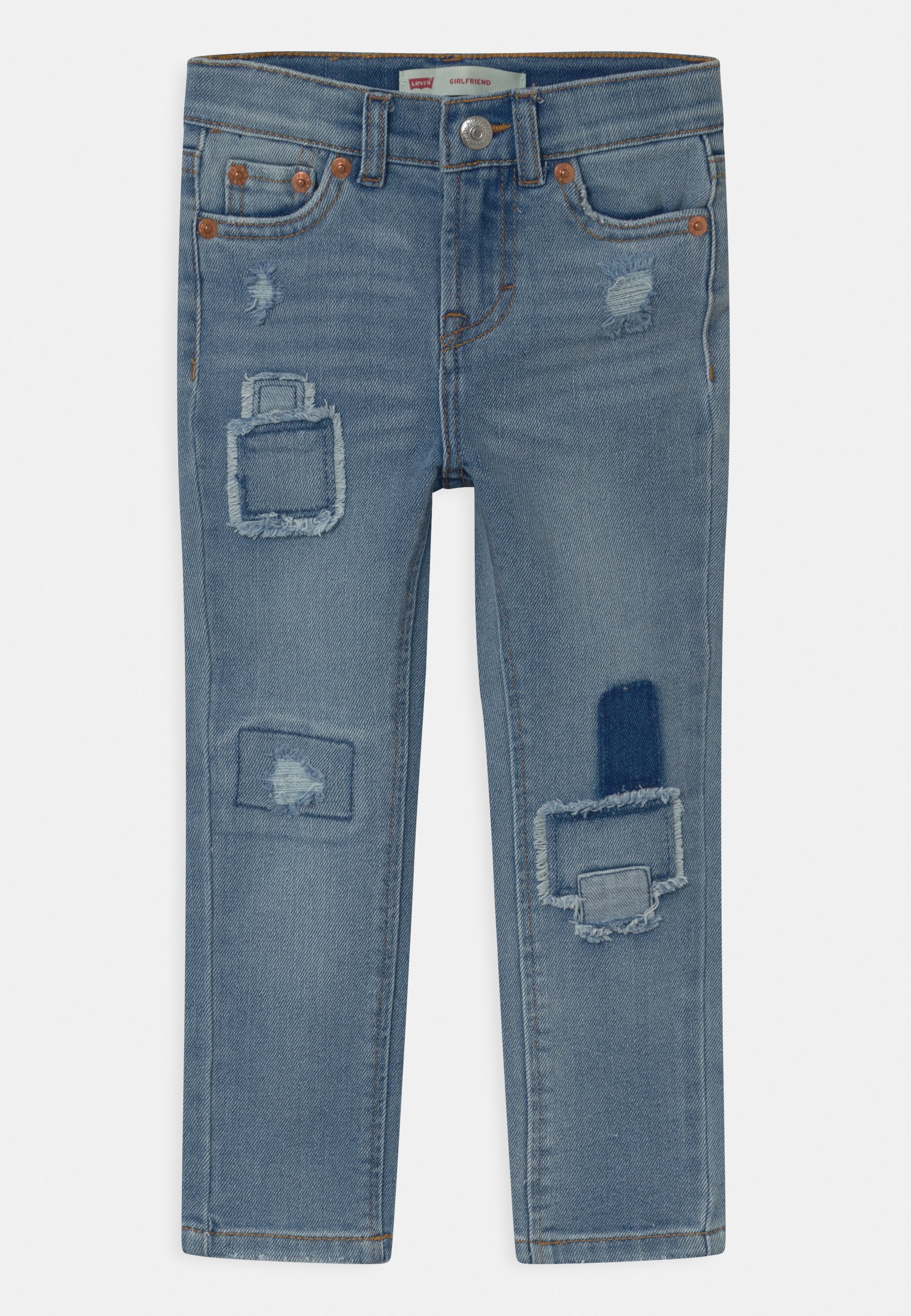 Levi's® GIRLFRIEND - Slim fit jeans - juno/mottled blue - Zalando.co.uk