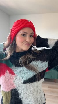 MSCH Copenhagen GALINE RACHELLE ICON BEANIE KEY - Pipo - flame scarlet