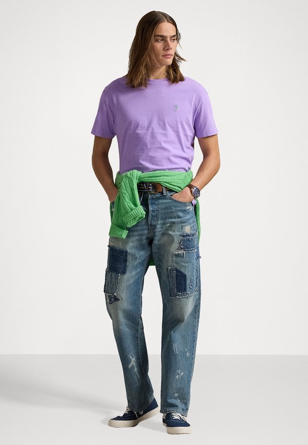 CUSTOM SLIM FIT JERSEY CREWNECK T-SHIRT - Basic T-shirt - light lilac4