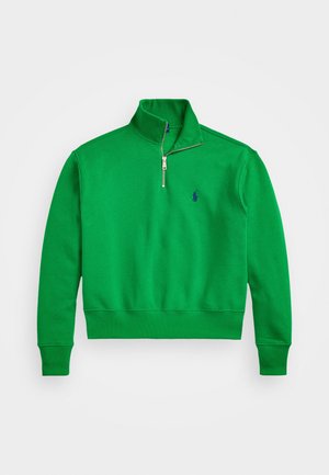 Polo Ralph Lauren FLEECE QUARTER ZIP - Sportinis megztinis - preppy green