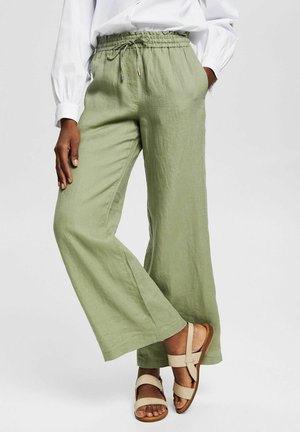 Stoffhose - mottled light green